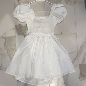 PRINCESS POLLY EVERYDAY SUNSHINE MINI DRESS WHITE